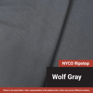 Wolf Gray NYCO Ripstop Fabric