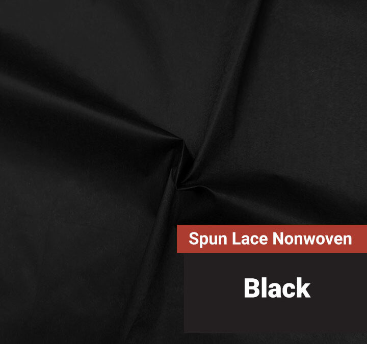Spun Lace Nonwoven – Solid Black – 3 oz. – 57″